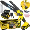 Tool-Free Chain Adjustment, 21V MAX* Rechargeable Cordless Chainsaw with Battery and 1