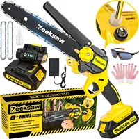 Tool-Free Chain Adjustment, 21V MAX* Rechargeable Cordless Chainsaw with Battery and 1