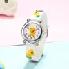 cute sweet silicone band Duck style Children's cartoon watch 6