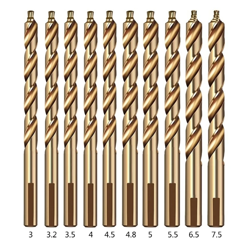 0,5cm Bohrer MAXTOOL Nr. 6 Kobalt Bohrer 2er Set - 0,5cm HSS Spiralbohrer Für Metall & Holz Metallbohrer Set