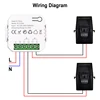 Tuya Smart New WiFi Energy Clamp Bidirectional Meter with Buzzer Alarm for Threshold App Monitor Export Import Power AC110V/240V 5