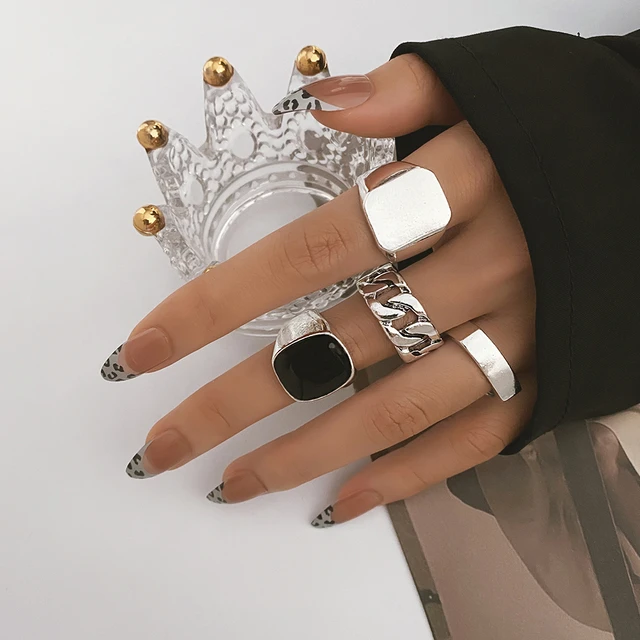 Buy 8 PCS Simple Knuckle Midi Ring Set Vintage Plated Gold/Silver for  Women/Girl Finger Stackable Rings Set Jewelry Gifts (Silver) Online at  desertcartINDIA
