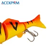 2024 New Hard Fishing Lure 3 Segments Artificial Lure Multi Jointed Swimbait Lifelike Crankbait Sinking Wobblers 50g 15cm 5
