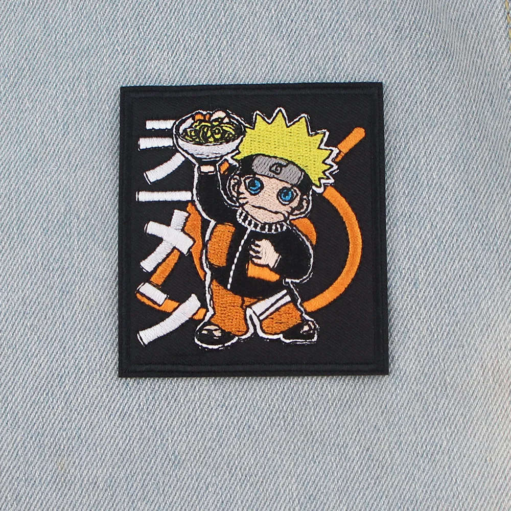 Naruto corpo inteiro naruto kakashi hatake remendo de transferência de  calor diy artesanato lavável camiseta jeans decoração ferro doméstico em