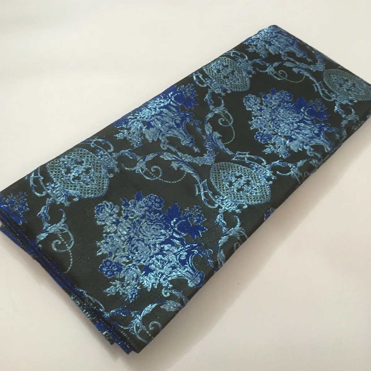 

Новая синяя африканская вышивка жаккардовая парчовая кружевная ткань 2022 французская органза кружевная ткань для свадебного платья LJK22151