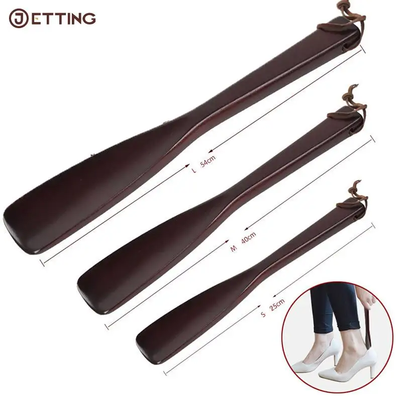 Long 25cm 40cm 54cm Craft Wooden Shoe Horn Dutch Wood Handle Shoehorn