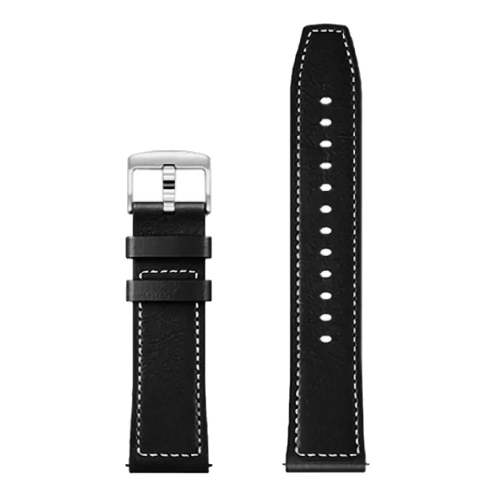 Elegant Leather Quick Release Watchband - Casual and Business Strap