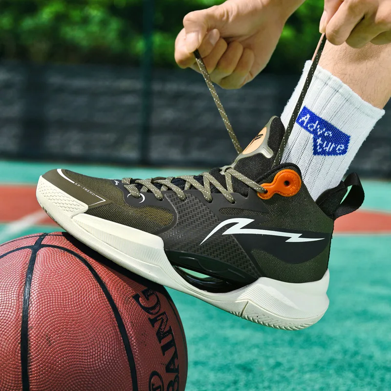 High Quality Purple Men's Basketball Sneakers Breathable High Top Women's Basketball Shoes Outdoor Platform Basketball Boots Man