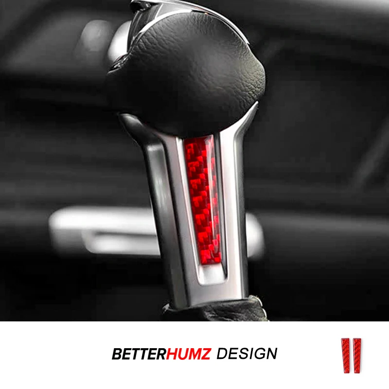 포드 머스탱 GT 2024 2025용 - 카본 파이버 센터 콘솔 기어 변속 노브 사이..