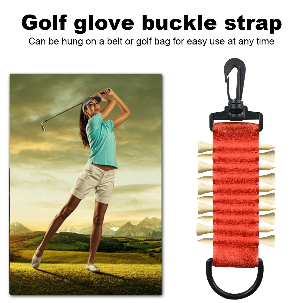 휴대용 골프 걸이 장갑, 매직 테이프, 양면 내구성 티 거치대 골프 장갑 밴드, 골프 장갑, 가방, 바지, 야외 부착물