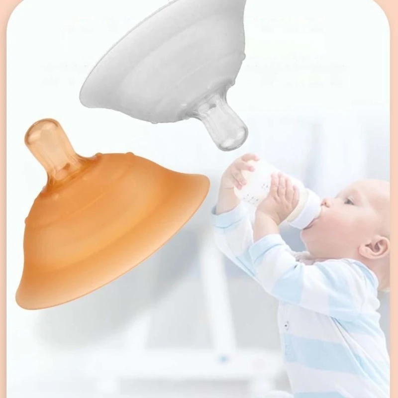 Q0KB Double Layer Silicone Nipple Protector Breastfeeding Mother Breast for Protectio