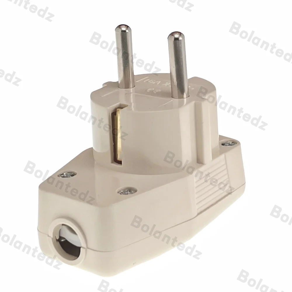 1PCS Schuko Germany Type F Rewireable Power Plug 250V 16 Amp W/ LED Indicator Switch power plug adapter power cord plug