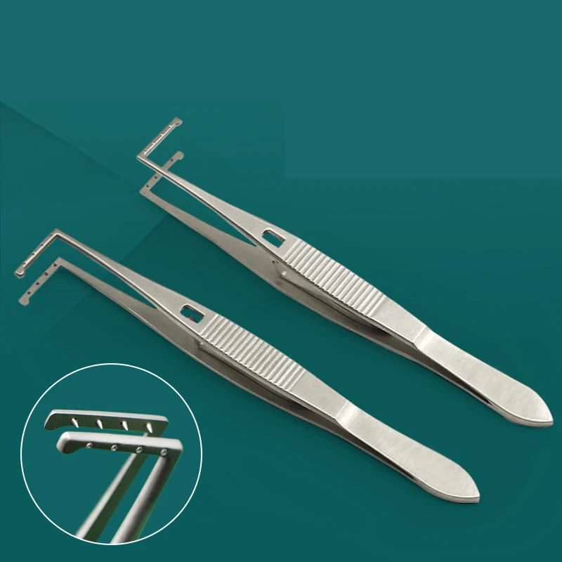 Stainless Steel Strabismus Forceps Microcosmetic Left and Right Locking Surgical Instruments
