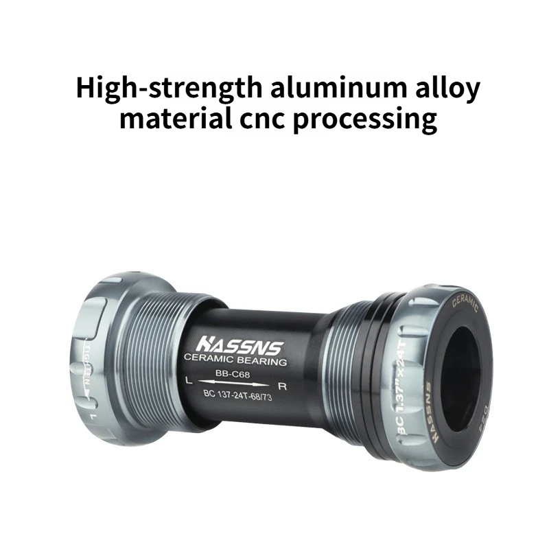 HASSNS Keramik-Innenlager, Gewinde 24 mm, 68/73 mm, versiegelte Keramiklager, Innenlager für Shimano Sram Prowheel Fahrradkurbel – Detail 7