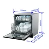 Hot Sale Black Stainless Steel Built-in Multifunctional Household Dishwasher 2