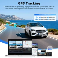 AZDOME M550 Pro 5.8Ghz WiFi 2/3 Channel Dash Cam 4K+2.5K Built-in GPS 3.19" IPS Screen Car DVR IR Night Vision 24H Parking Mode - Image 6