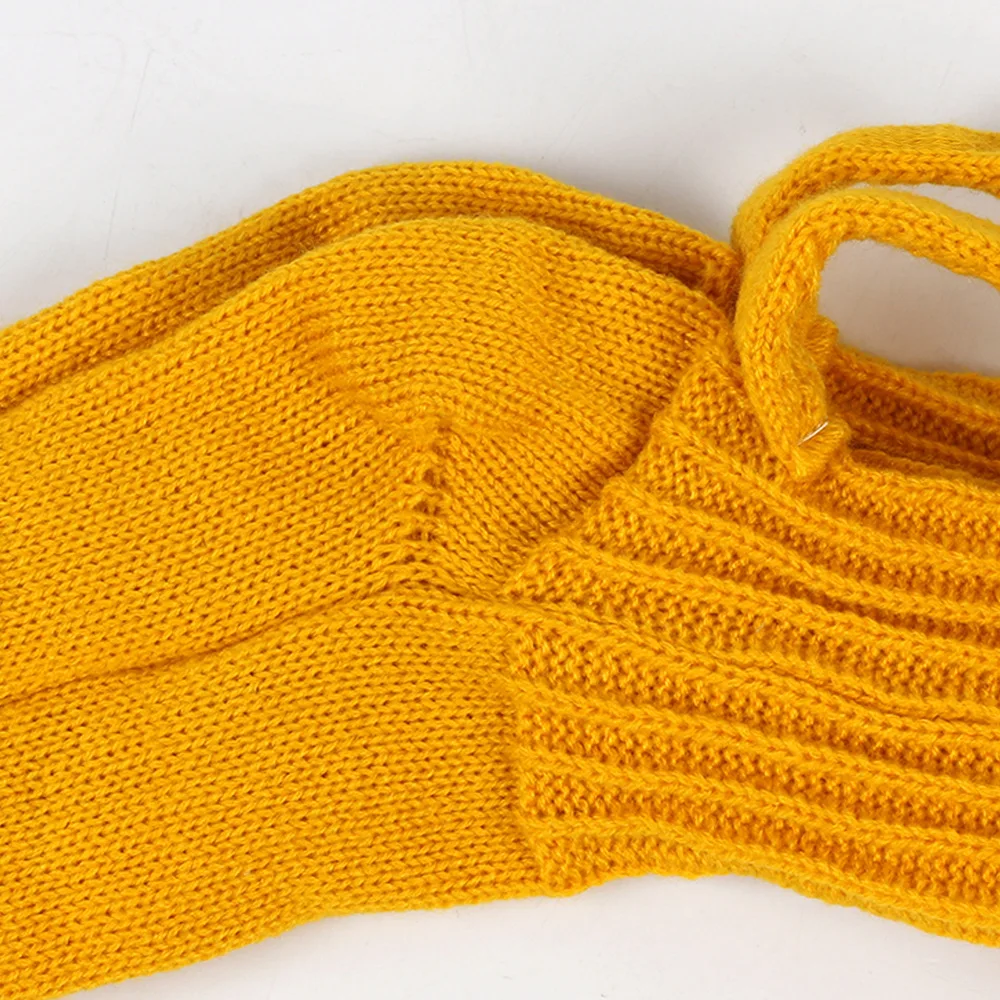 Dicke Bierkrug-Socken für Damen und Herren, Herbst und Winter, gestrickte Fußabdeckung, weiche Bodensocken, warme Mittelrohrsocken, EU 36–42 – Detail 7