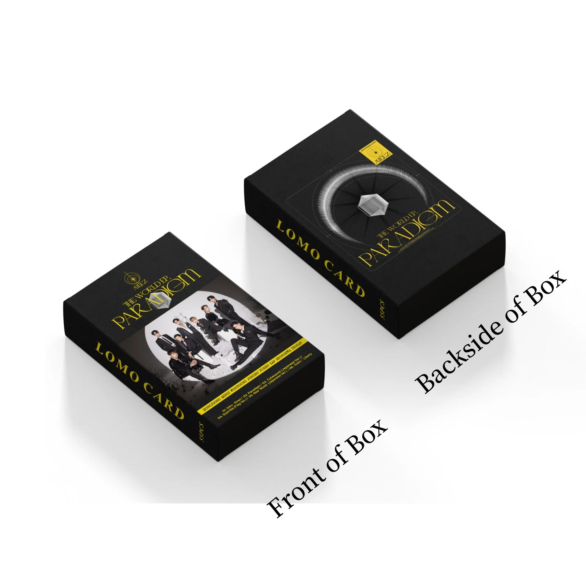 55Pcs/Set Kpop ATEEZ Paradigm Lomo Cards New Ablum HongJoong SeongHwa Photo Print Pictures Postcard for Fans Gifts Photocard
