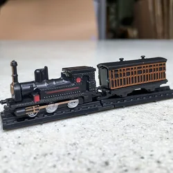 Locomotive électrique à vapeur 4D, modèle de Train, 7cm, Mini Kit de construction en plastique, Table de sable, jouet d'assemblage, cadeau pour enfants, 1/200 