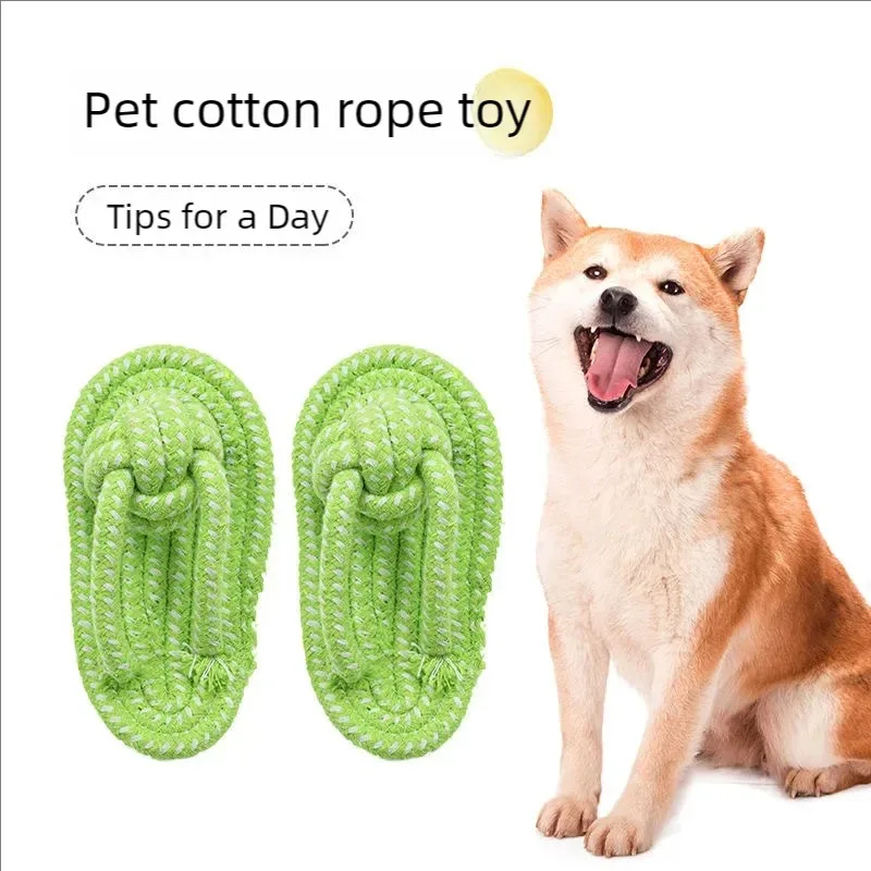 Dog Chewing Toy Cotton Slipper Rope Toy for Small Large Dogs Pet Teeth Training Molar Toys Interactive Dog Toy Dog Accessories