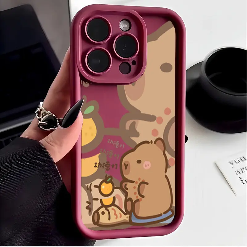 Capybara Shockproof Soft Silicone Phone Case