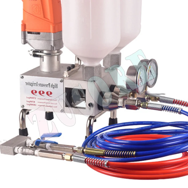 Two-Component Waterproof Wall Repair Polyurethane Grouting Machine 220V/1100W Electric Intelligent Remote Control Grouting Pump