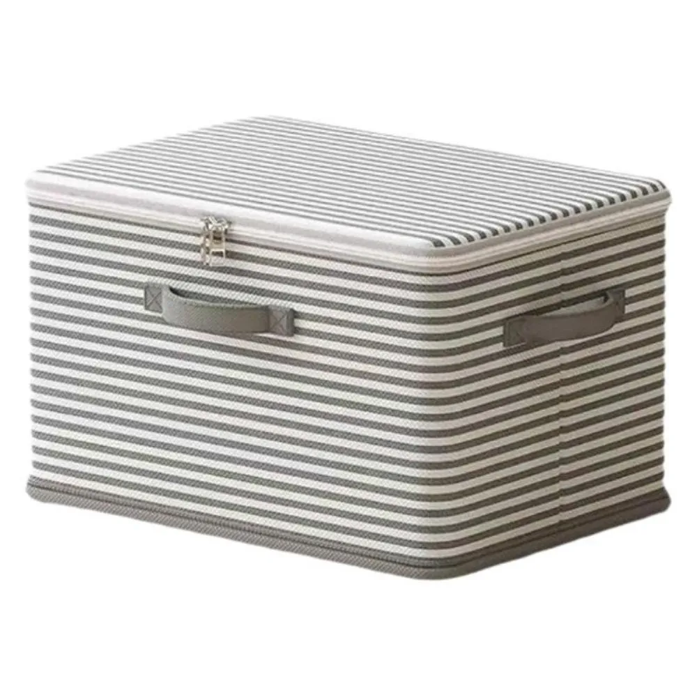 Spacious Foldable Storage Box with Secure Lock and Dust-Proof Design