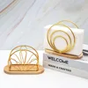 Napkin Holder, Countertop Napkin Organizer, Desktop Paper Dispenser with Wood Base, for Restaurants Cocktail Cookouts Bar Decor 2