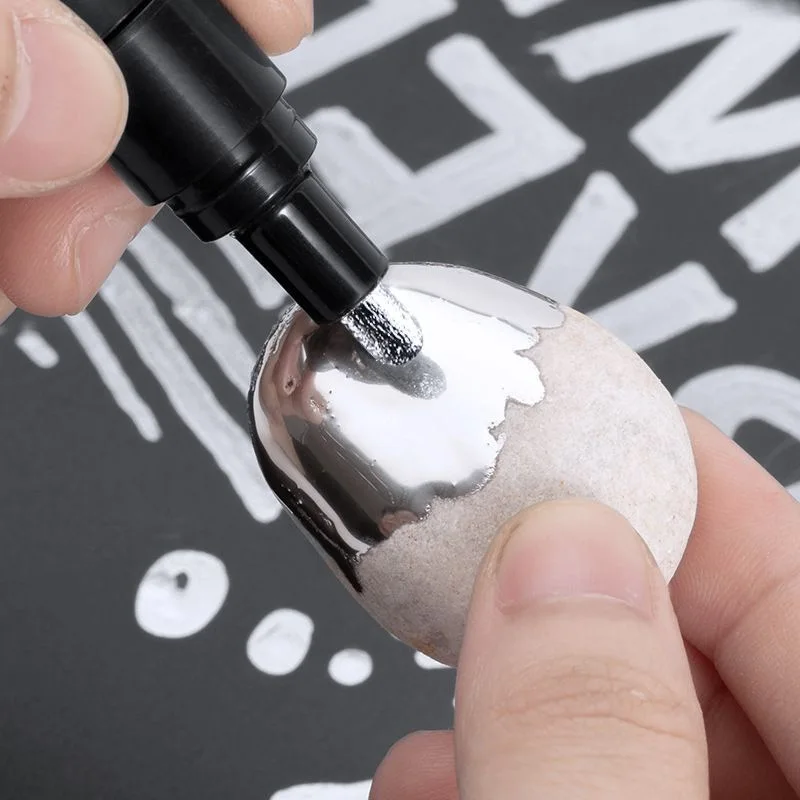 Reflective Art Marker Paint Pen Silver Liquid Chrome Shines 3/1pc for Tire,paint marker pen,markers pen,art marker pen,art markers,paint pen,marker pens