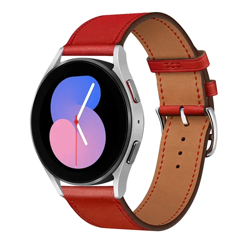 Premium Leather Watch Band Strap - Sporty and Elegant Design, 20-22mm Adjustable Size,