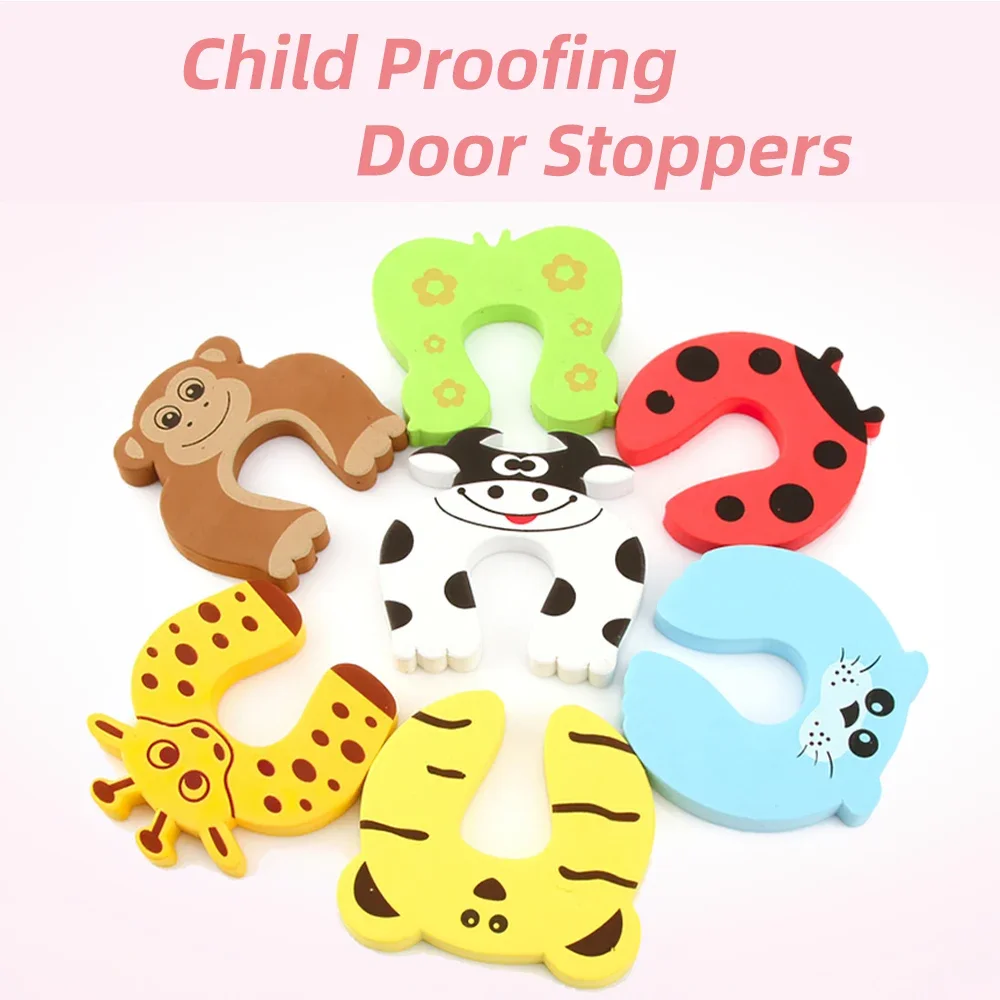 Door Stopper 10Pcs Baby Safety Furniture Protection Card Child Lock