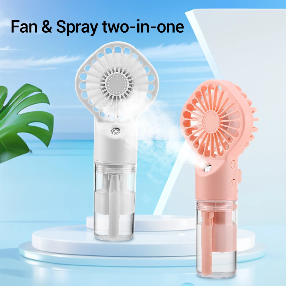 

Handheld Mini Spray Fan USB Rechargeable Portable Humidifier Mist Cooler Cooling Spray Humidifier Fan Air Condition Home/Office