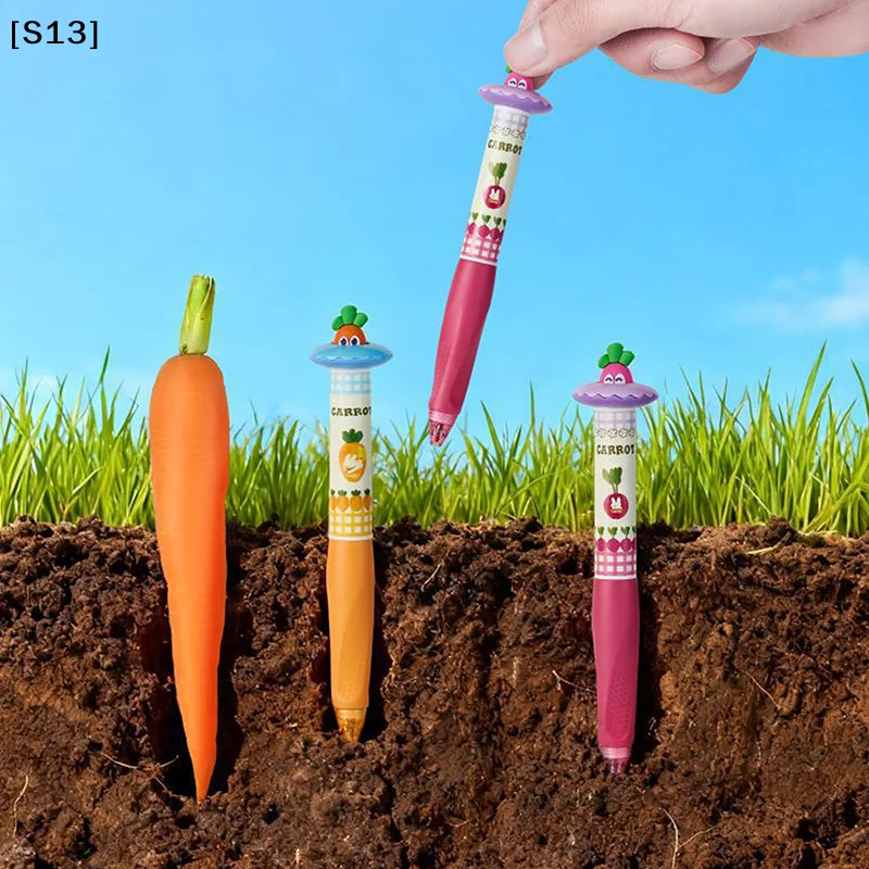 귀여운 회전 무 젤 펜 0.5mm 재미있는 동물 퀵 드라이 펜 학교 및 사무실용 창의적인 회전 무 포켓 펜[Q]Q@