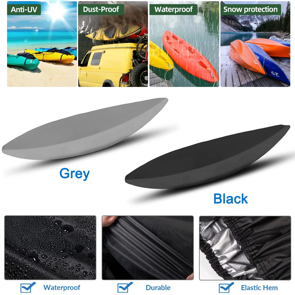 Universal Kayak Cover Canoe Boat Waterproof UV Rain Resistant Kayak Cover Dust Shield Boat Canoe Storage boat cover