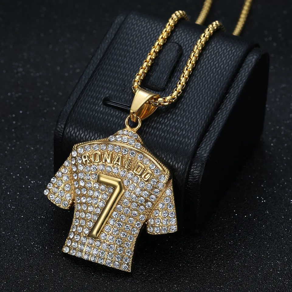 Collana Football Americano Uomo In Acciaio Inossidabile - Ciondolo Rugby Hip Hop Punk Rock Con Catena 23,6'' - Regalo Originale