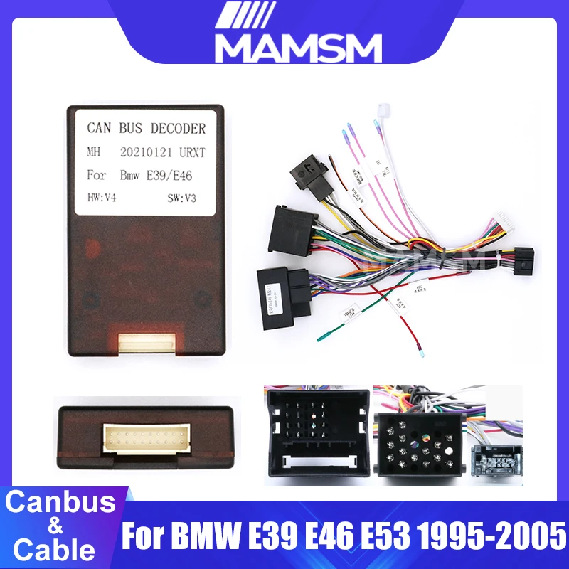 

Cabus Box For BMW E39 E46 E53 1995-2005 16 PIN Android Wire Cable Adapter BMW-XB-01 Car DVD Media Stereo Audio