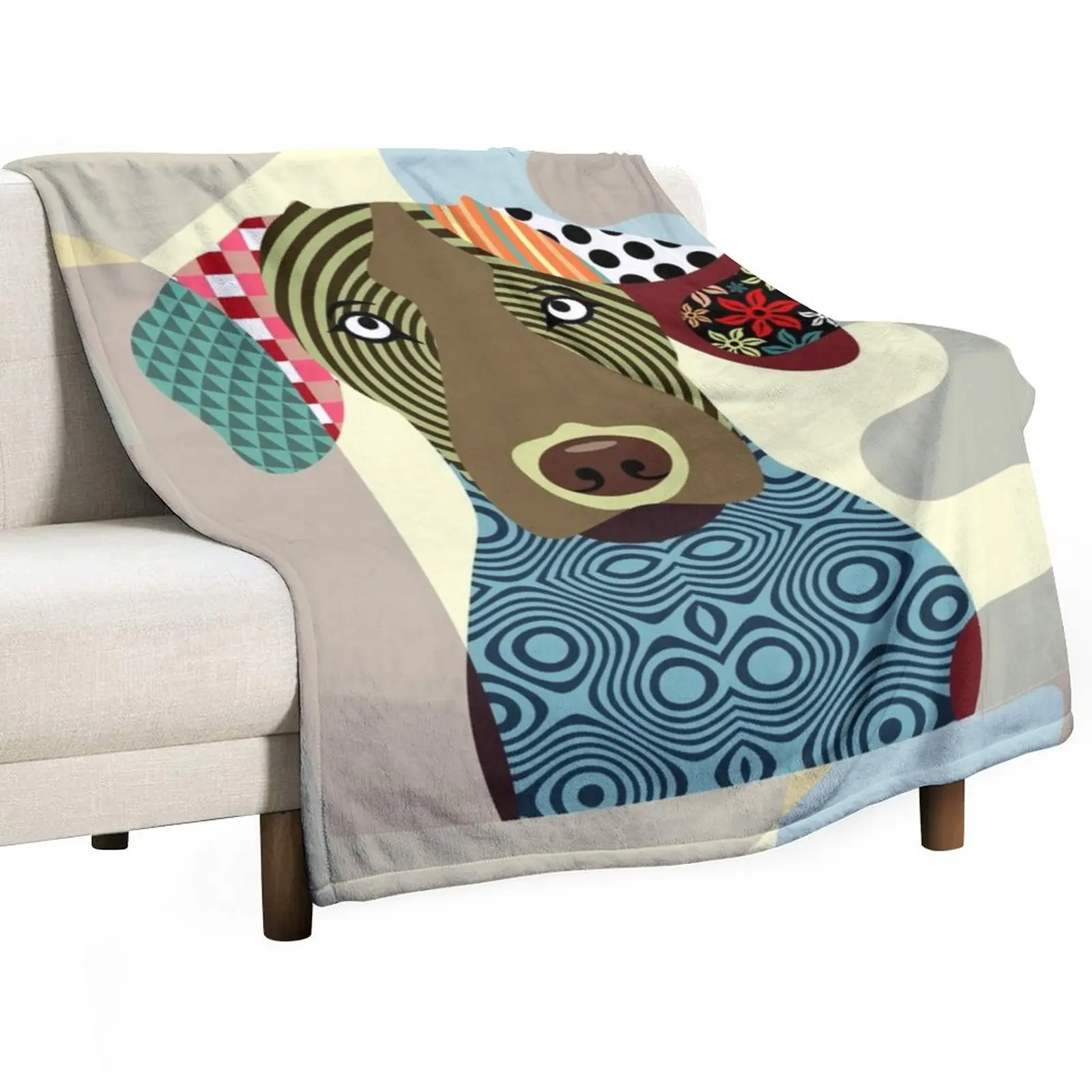 

Vizsla Throw Blanket Hair Blanket Winter bed blankets Fluffy Shaggy Blanket
