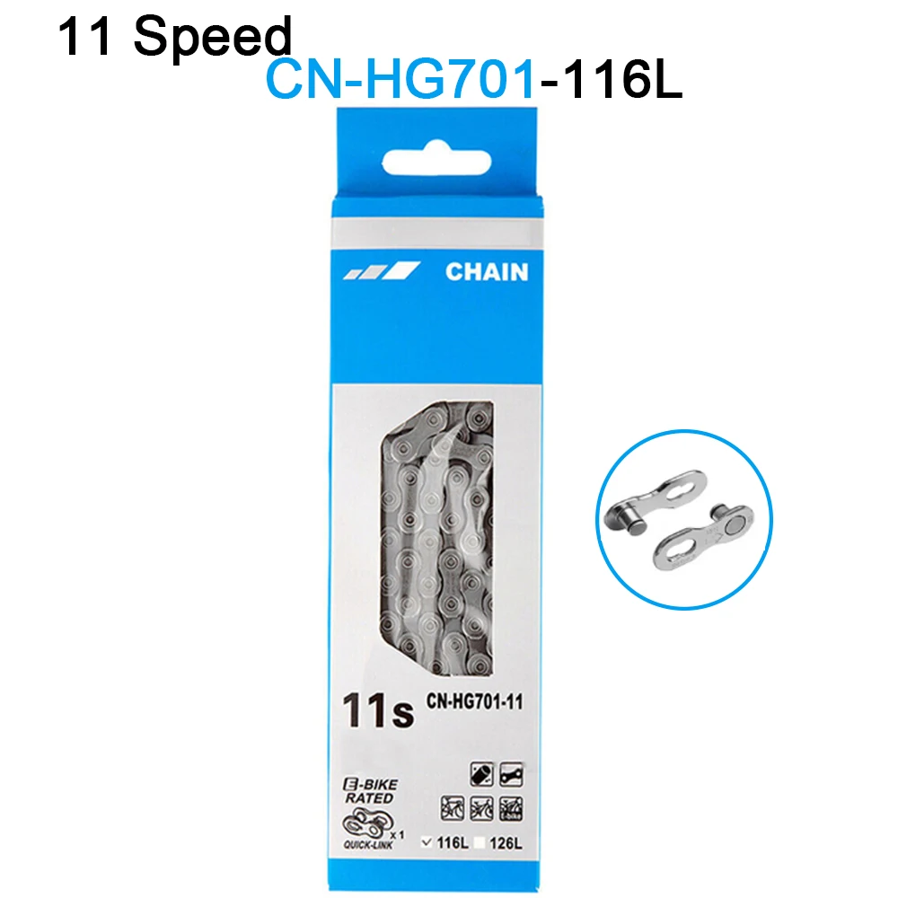For Shimano Original Bicycle Chain HG701-11 Speed chain Road MTB 116L Chains with Quick Link Connector for M7000 M8000 5800 6800 kmc x12 12 speed original chain mtb road bike chains 126l bicycle chain mountain 12v chain with original box for shimano sram