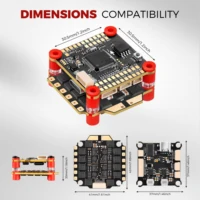 FlyWarp F4 FC F405 F7 FC F722 Flight Controller 55A/65A 4in1 ESC 4-8S Stack ICM42688 30.5X30.5mm for FPV Drones rc airplane 2