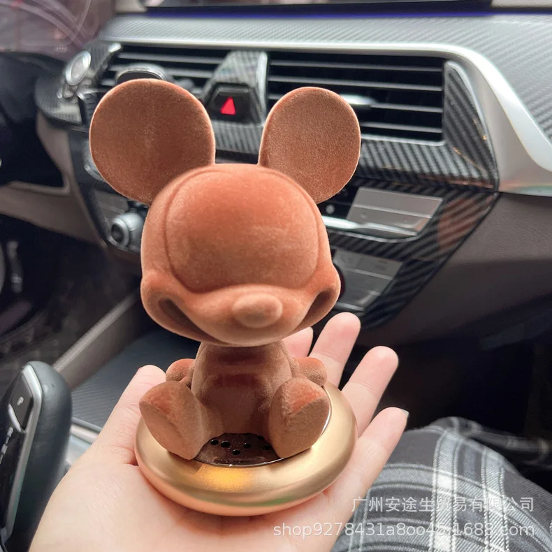 ديزني الكرتون أنيمي ميكي ميني ماوس سيارة زخرفة الم...