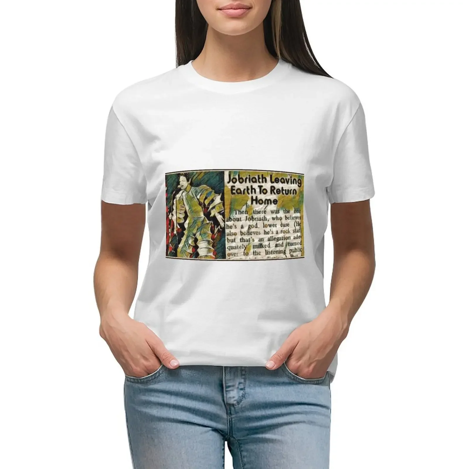 

Jobriath Leaving Earth To Return Home T-shirt aesthetic clothes anime clothes tshirts for Women