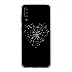 Black Spider Web Phone Case with 3D Textured Design - Samsung A32 5G (B9)