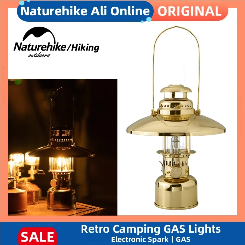 

Naturehike Outdoor Camp Classic Retro Gas Atmospheric Lights Portable Tent Lighting Electronic Ignition Nature hike Gas Lighting