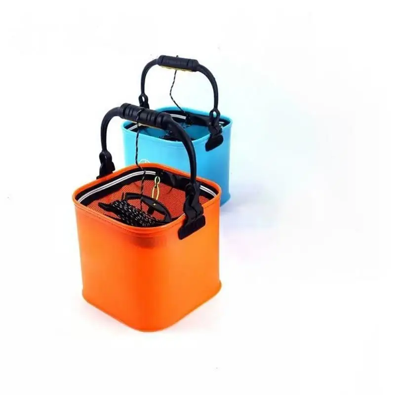 

Fishing Bucket Folding Portable Collapsible Fish Live Bait Container Multifunctional Fish Bag Fishing Tackle Accessories Pesca