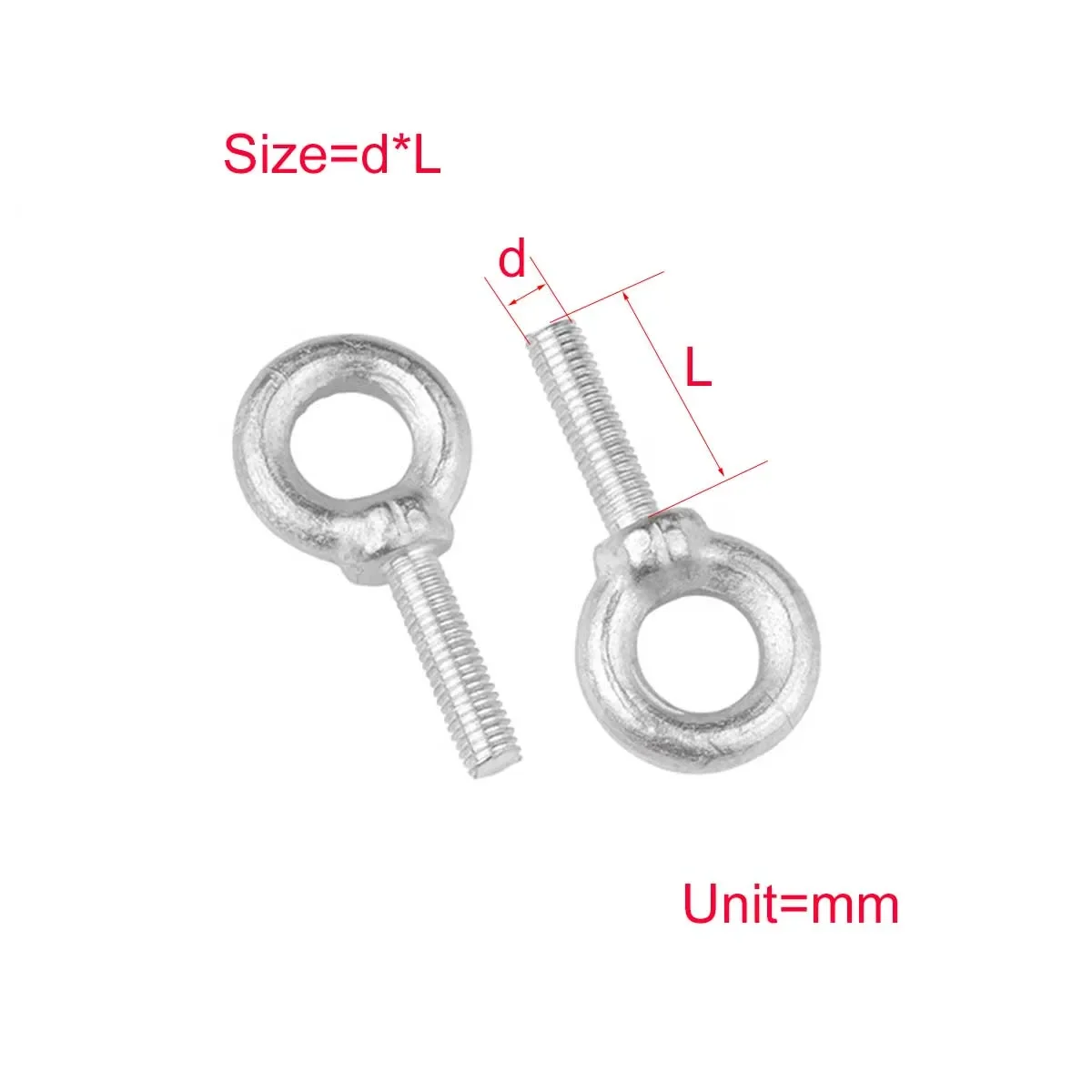 Galvanized Lifting Ring Screws/Articulated Lock Accessories/Circular Lifting Ring Bolts M6M8M10M12M16M20