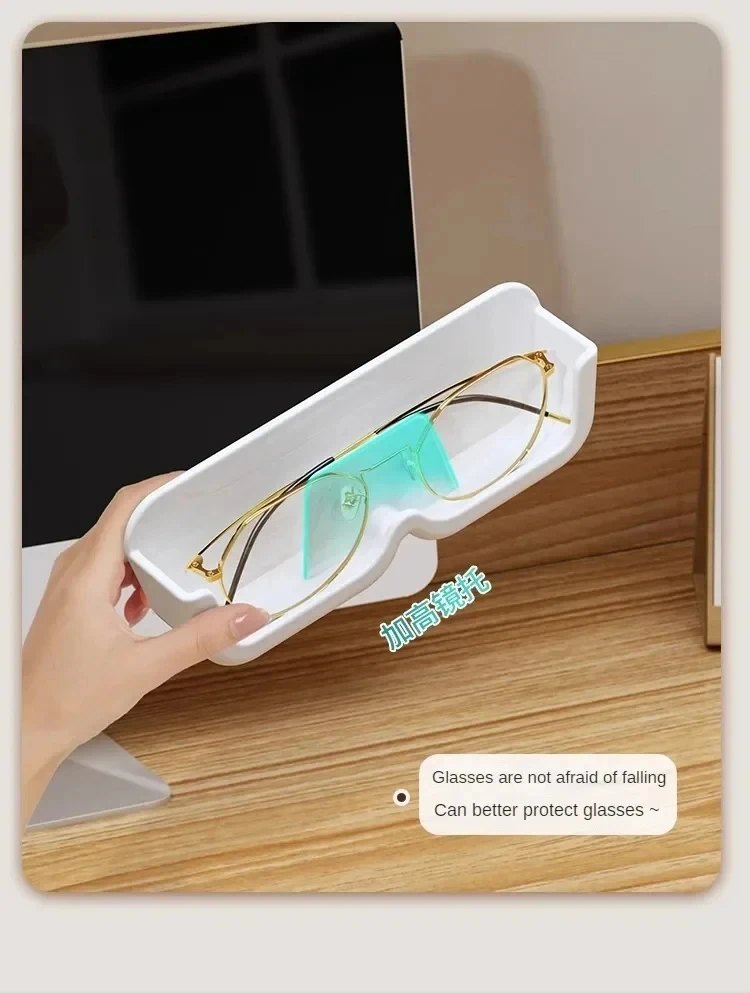 1/2/3PCSWand Montiert Gläser Lagerung Box Punch-freies Selbst-klebe Glas Vitrine Gläser lagerung Box Sonnenbrille Organizer – Detail 4