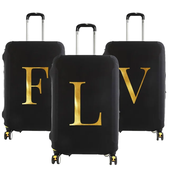 Чехол для чемодана, чехол, защитный чехол, дорожные аксессуары с буквенным принтом и именем, эластичный пылезащитный чехол для чемодана, подходит для 18-28 чехлов 1