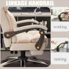 Computer Office Chair, Heightened Executive Chair, Ergonomic High Back Chair, White 4
