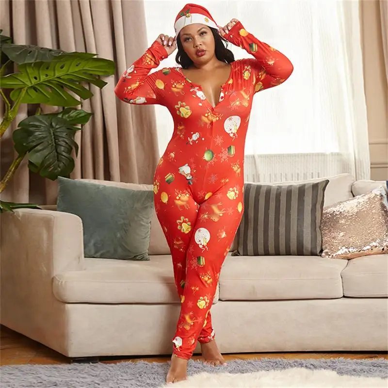 Christmas Onesie For Women Onesie Pajamas For Women Holiday Pajamas Cold Weather Christmas Adult