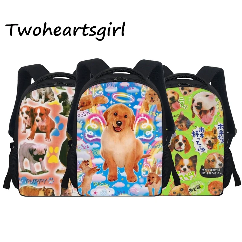 

Twoheartsgirl Kawaii Dog Pattern Children Small Backpack Back to School Kid Schoolbag Kindergarten Preschool School Bag Mochila